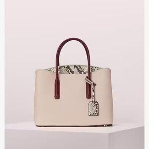 Kate Spade Margaux Embossed Snake and Pink purse